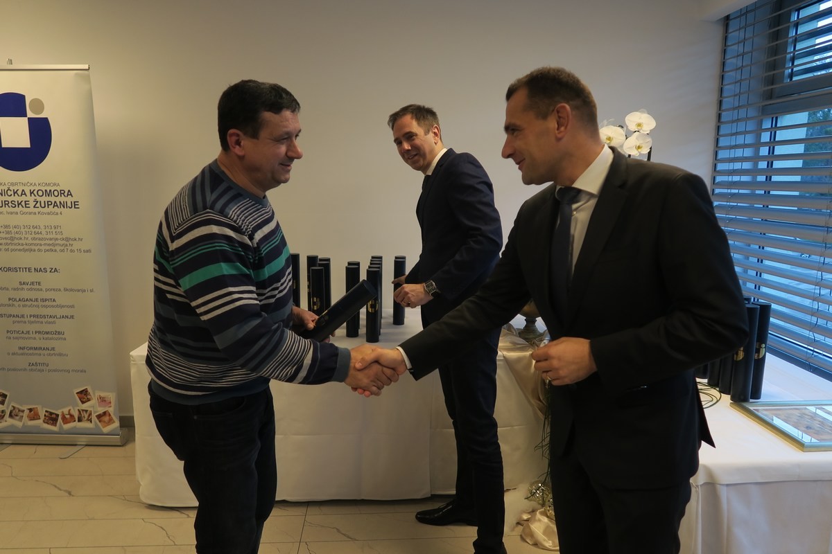 PONOS MEĐIMURJA Dodijeljene nagrade vrijednim obrtnicima koji djeluju više od 20 godina!