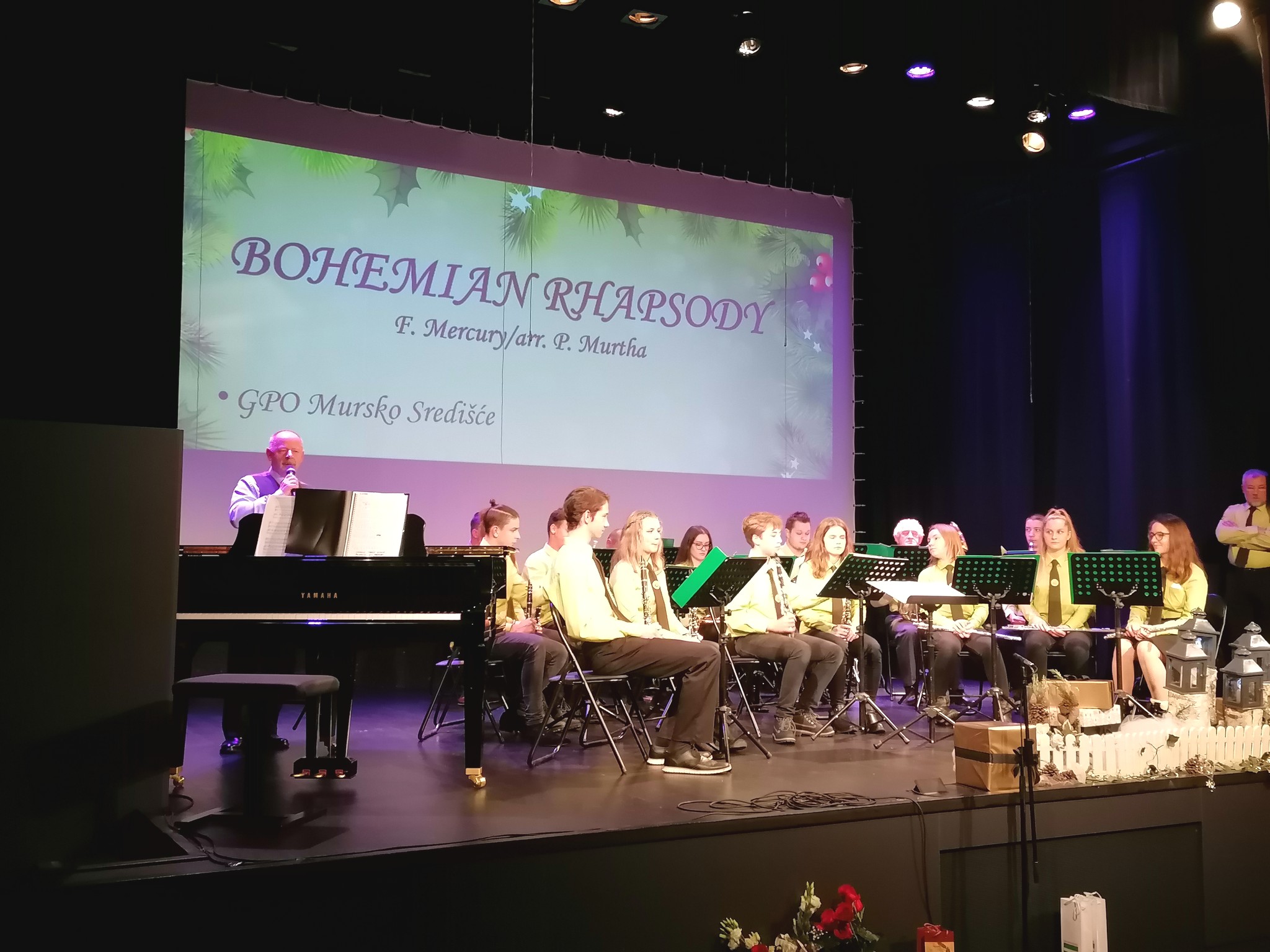 Božićni koncert Gradskog puhačkog orkestra M. Središće i ŽVS Ftičice KUD-a Mura