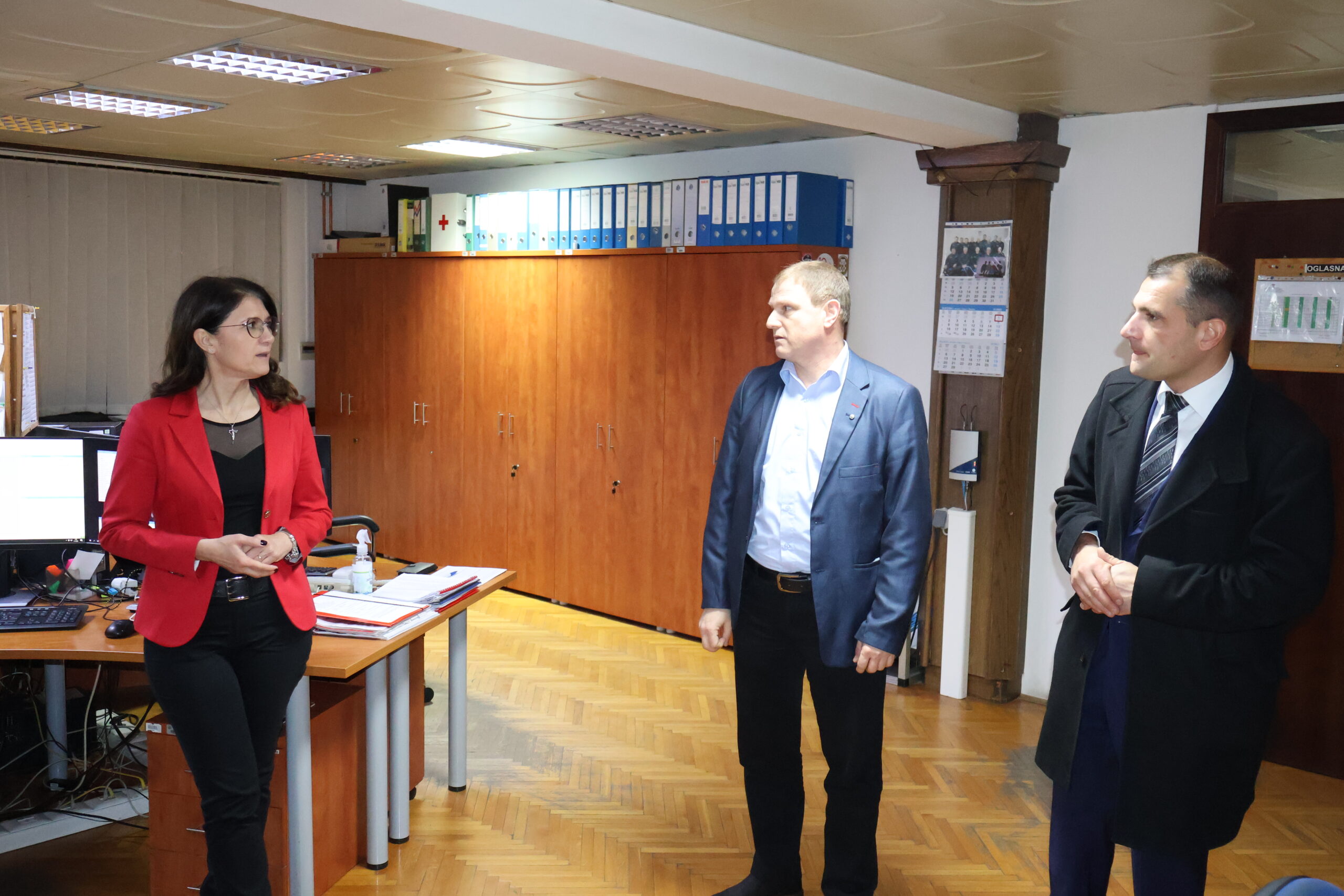 Gradonačelnica Cividini i župan Posavec obišli dežurne službe u novogodišnjoj noći