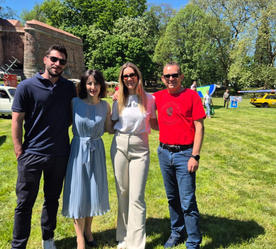 Predsjednica stranke Dalija Orešković, Luka Dopuđ, Ema Vidović i Dejan Drabić, vijećnik u skupštini Međimurske županije).