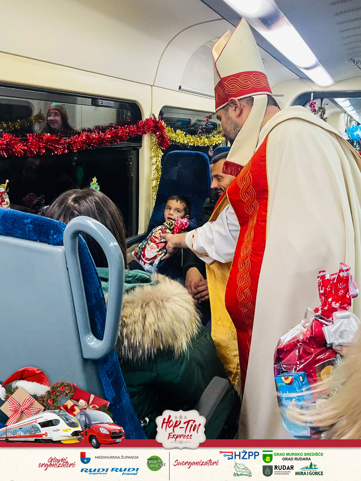 Izlet božićnim vlakom za mališane i pratnju