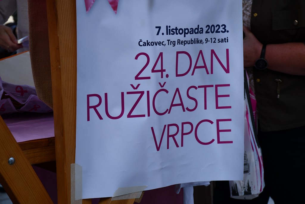 DAN RUŽIČASTE VRPCE Subotnje prijepodne u središtu Čakovca obasjano ružičastim tonovima