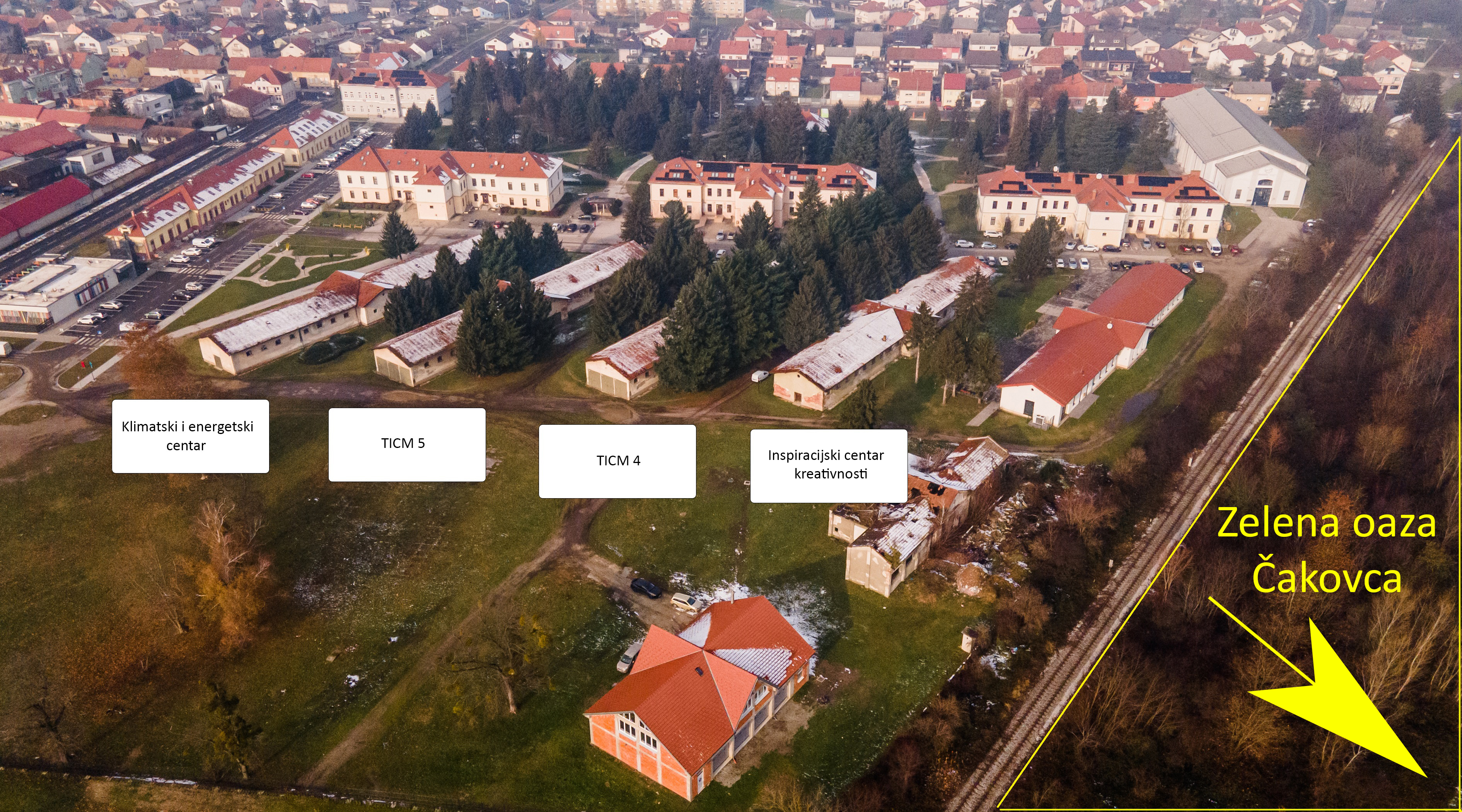 FOTO Četiri stare zgrade u bivšem vojnom kompleksu u Čakovcu bit će obnovljene