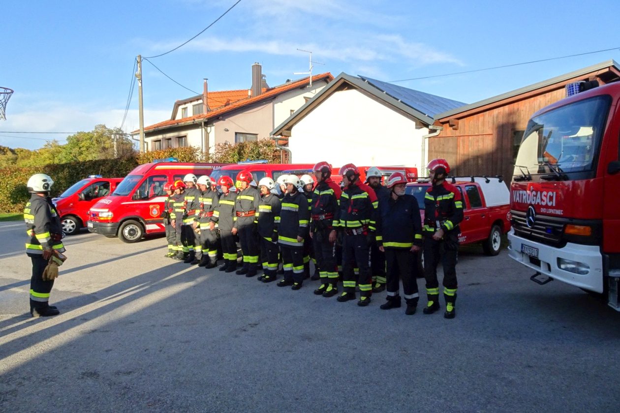 vatrogasna vježba Vatrogasne zajednice općine Sveti Juraj na Bregu