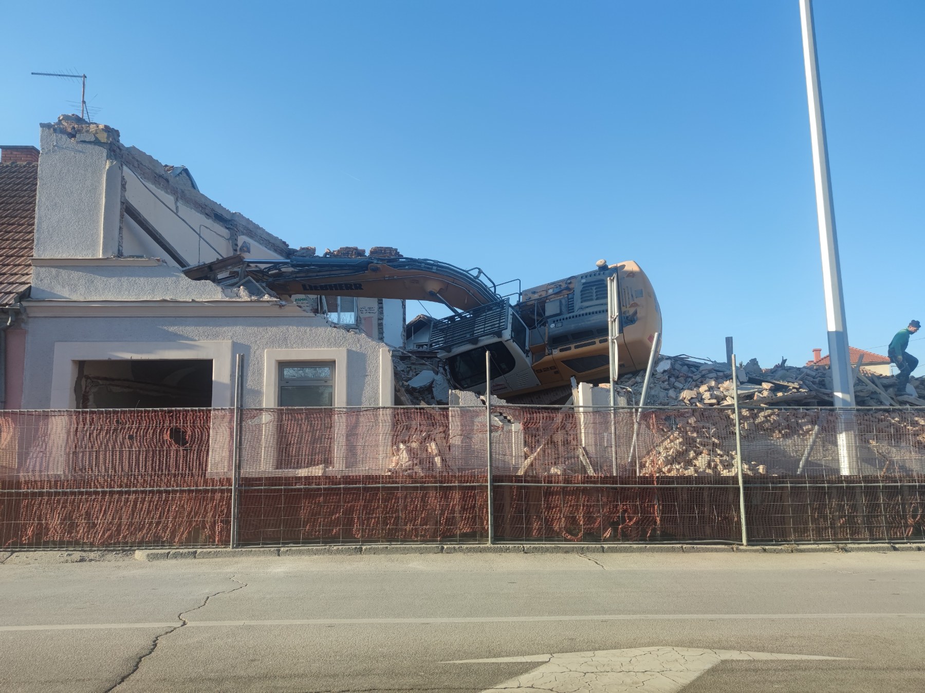 Prevrtanje bagera u Čakovcu