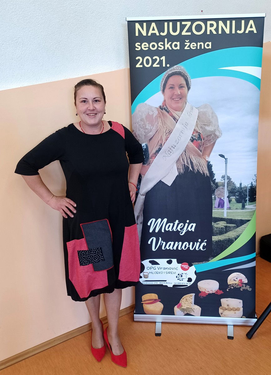 Domjenak zahvale Mateje Vranović, najuzornije hrvatske seoske žene za 2021. godinu