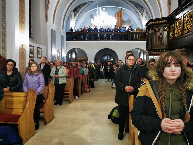 Svetom misom u Belici završio prvi dan Križnog puta mladih Varaždinske biskupije