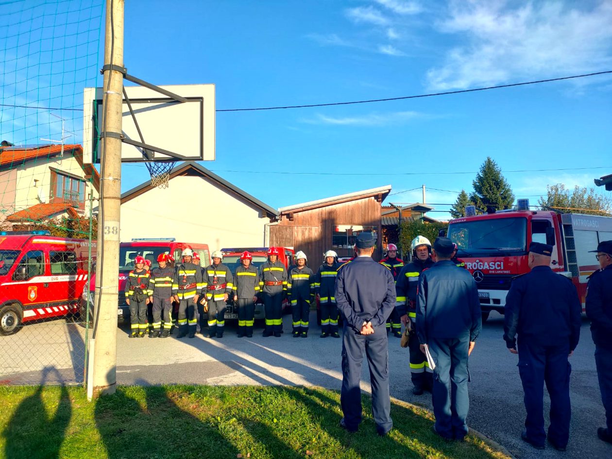 vatrogasna vježba Vatrogasne zajednice općine Sveti Juraj na Bregu