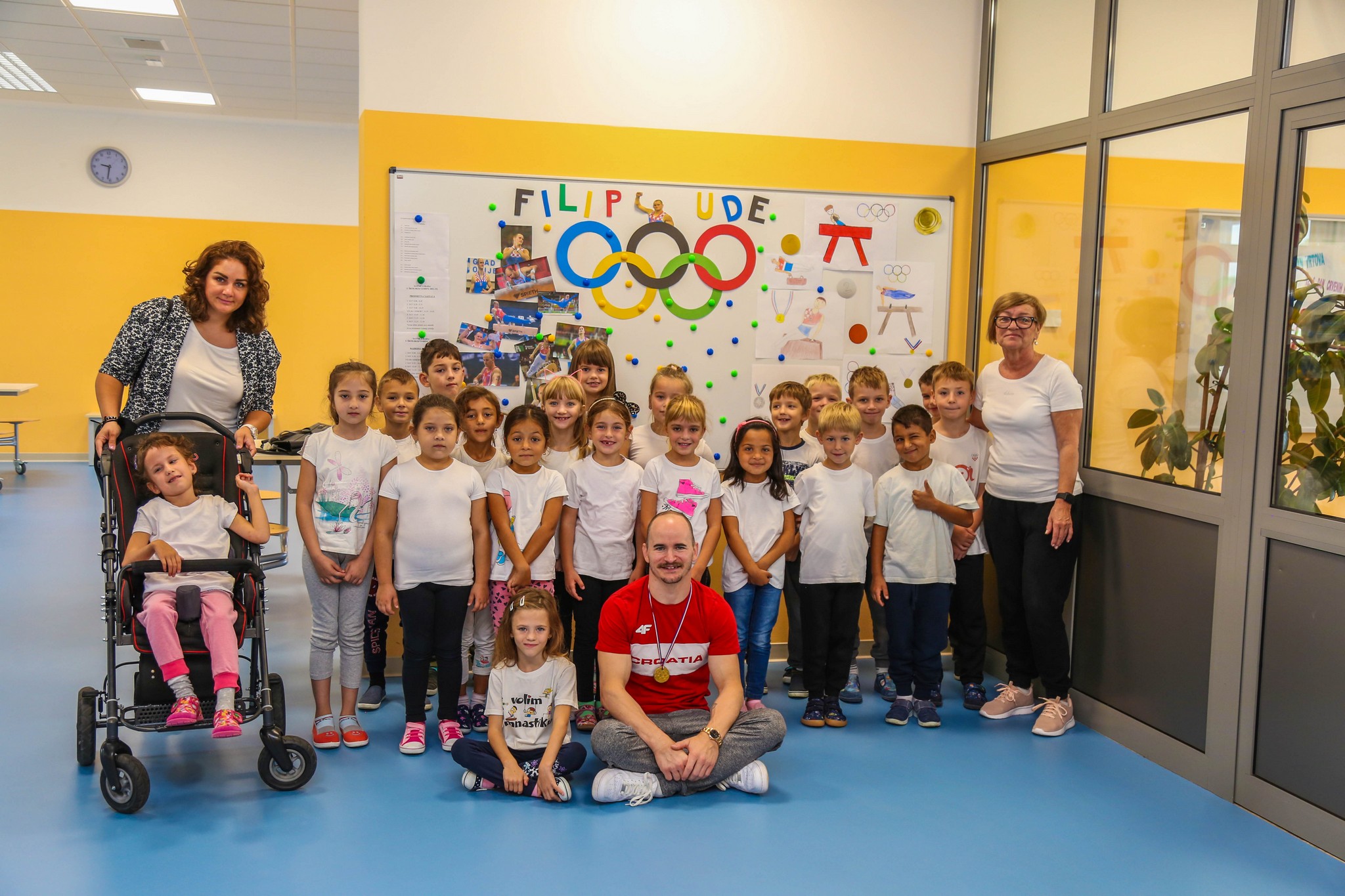 Filip Ude povodom Hrvatskog olimpijskog dana posjetio OŠ Vladimira Nazora Pribislavec