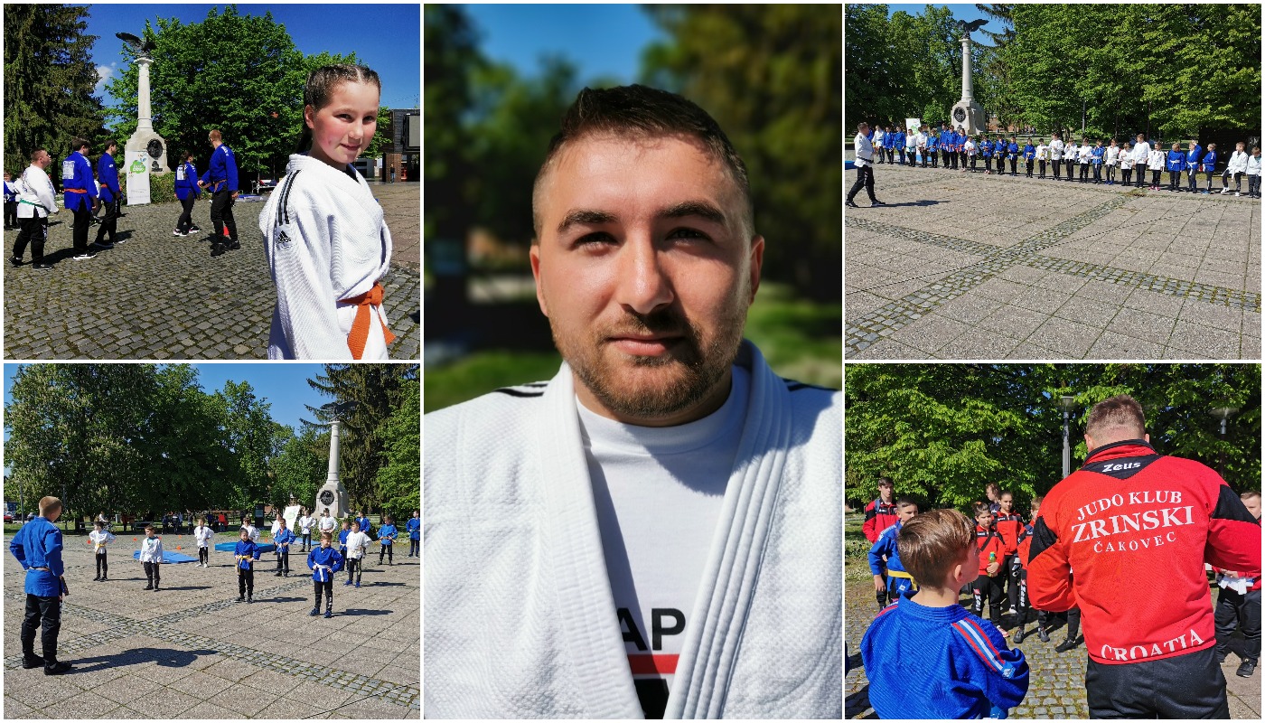 Džudaši oživjeli srce grada: Mladi članovi Judo kluba Zrinski u centru Čakovca