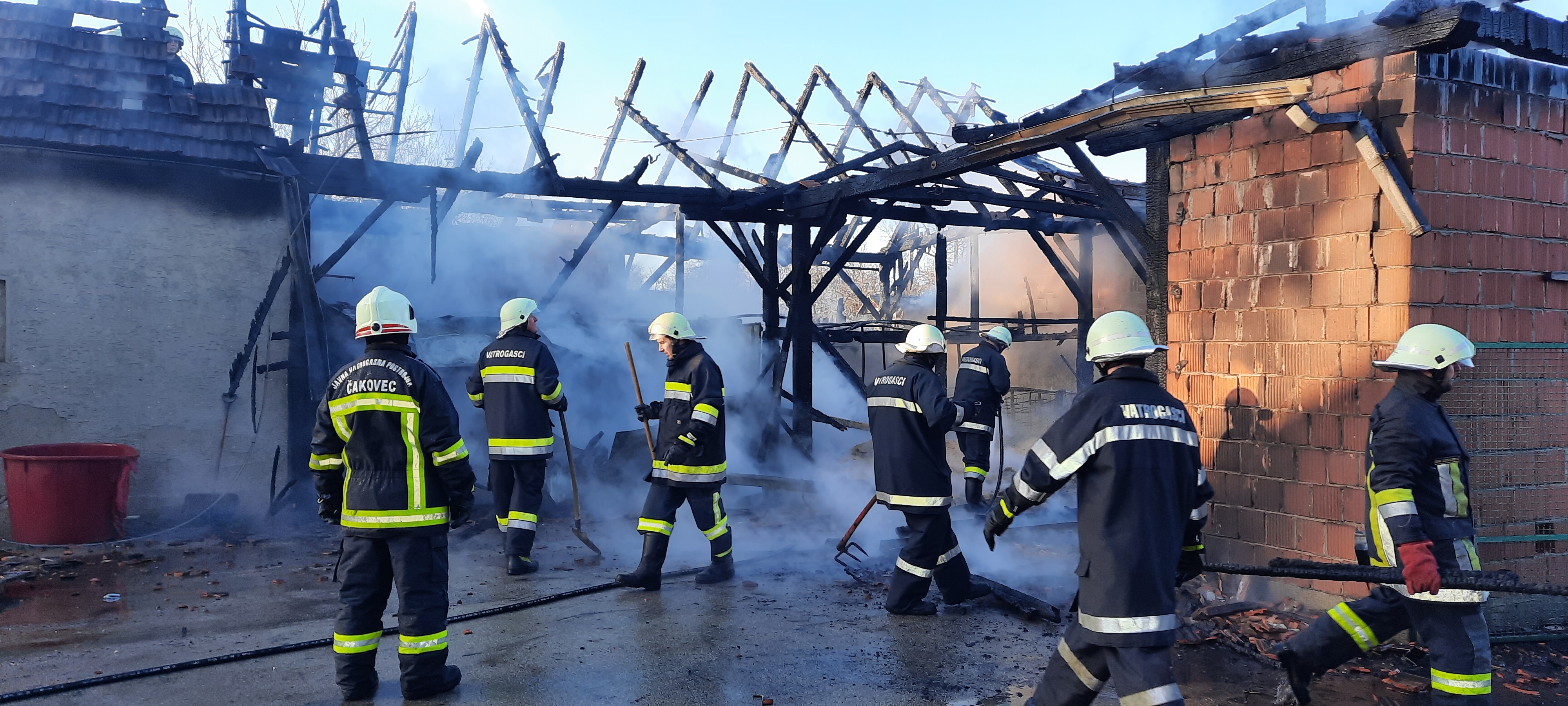 Požar na farmi u Hodošanu