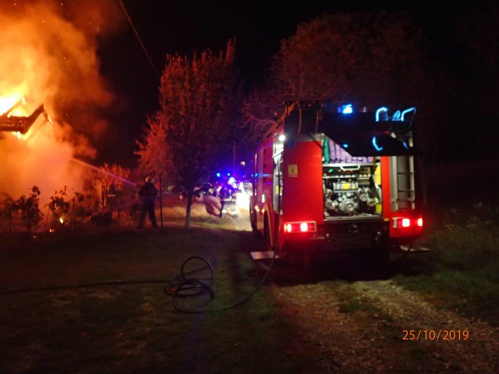 Požar na vikendici u Lopatincu