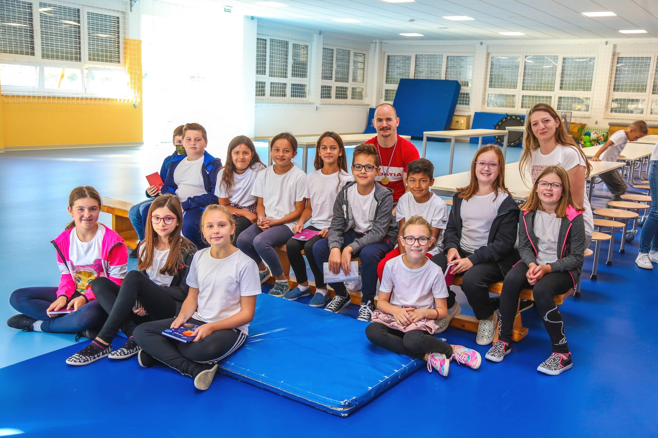 Filip Ude povodom Hrvatskog olimpijskog dana posjetio OŠ Vladimira Nazora Pribislavec