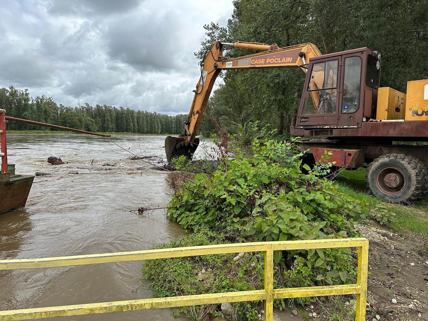 PODTUREN Ponovno problemi s Murom, veliko drvo prijetilo skeli