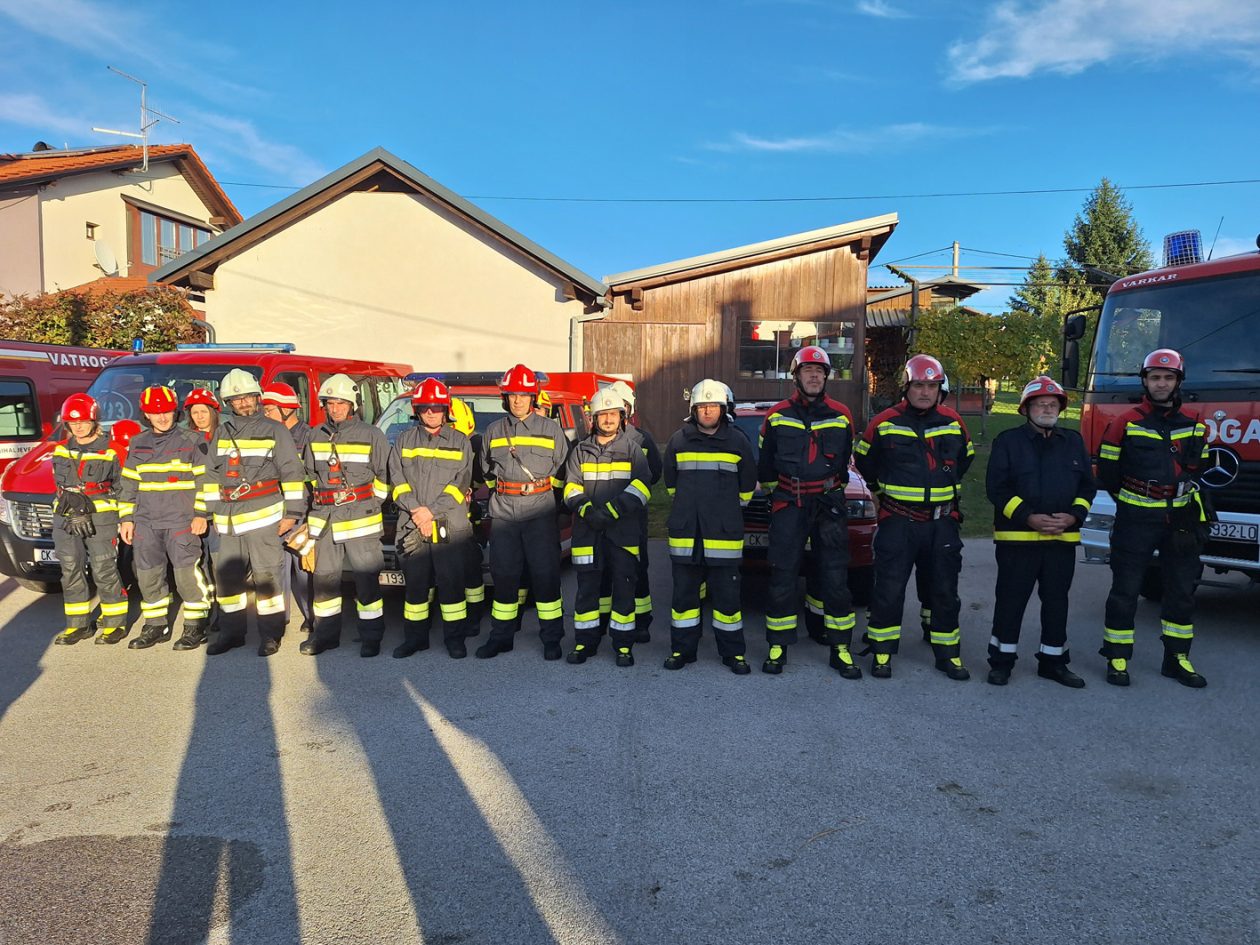 vatrogasna vježba Vatrogasne zajednice općine Sveti Juraj na Bregu