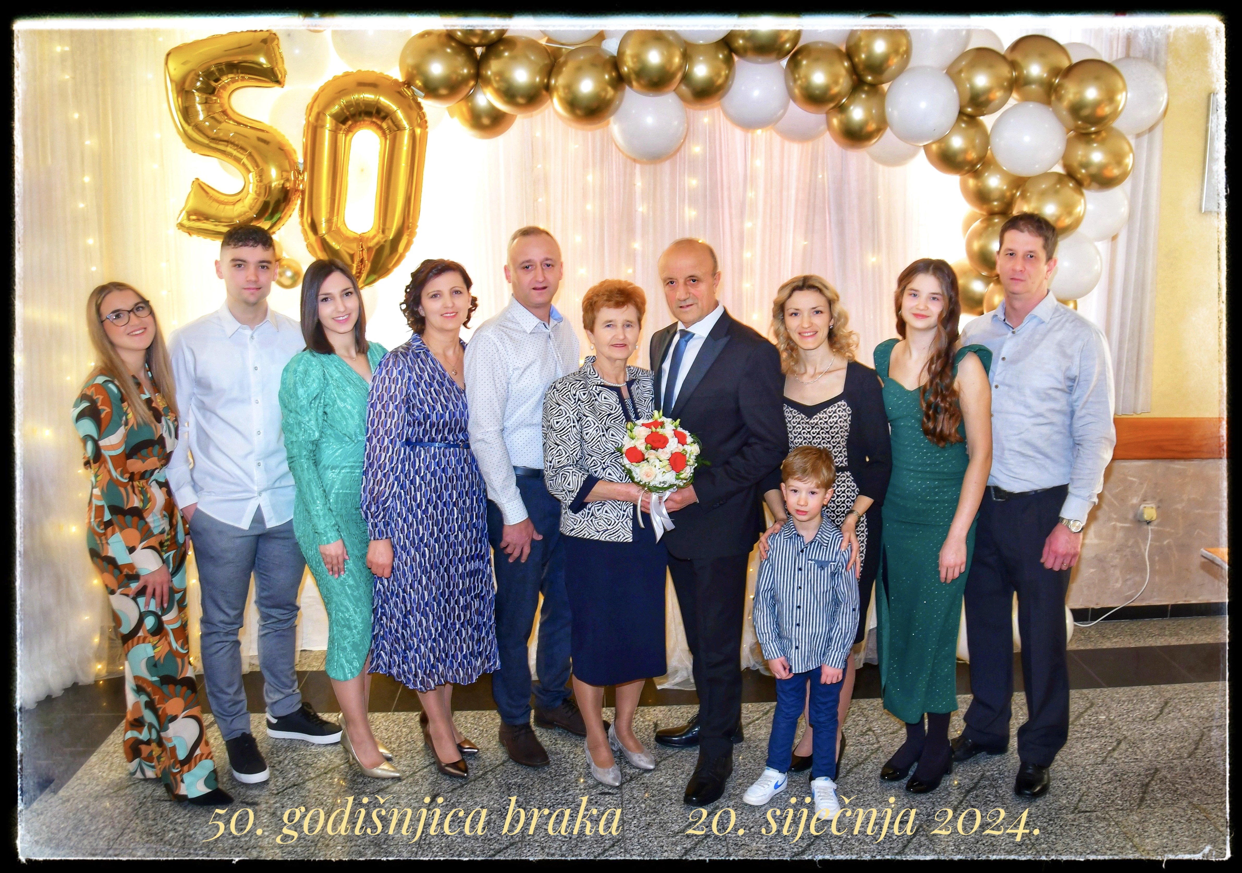 Olga i Antun Kovač iz Domašinca proslavili 50 godina braka