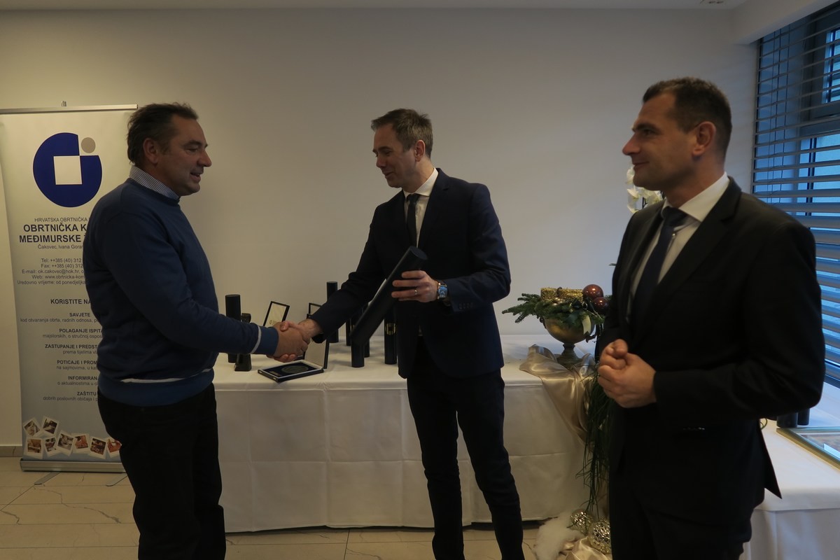 PONOS MEĐIMURJA Dodijeljene nagrade vrijednim obrtnicima koji djeluju više od 20 godina!