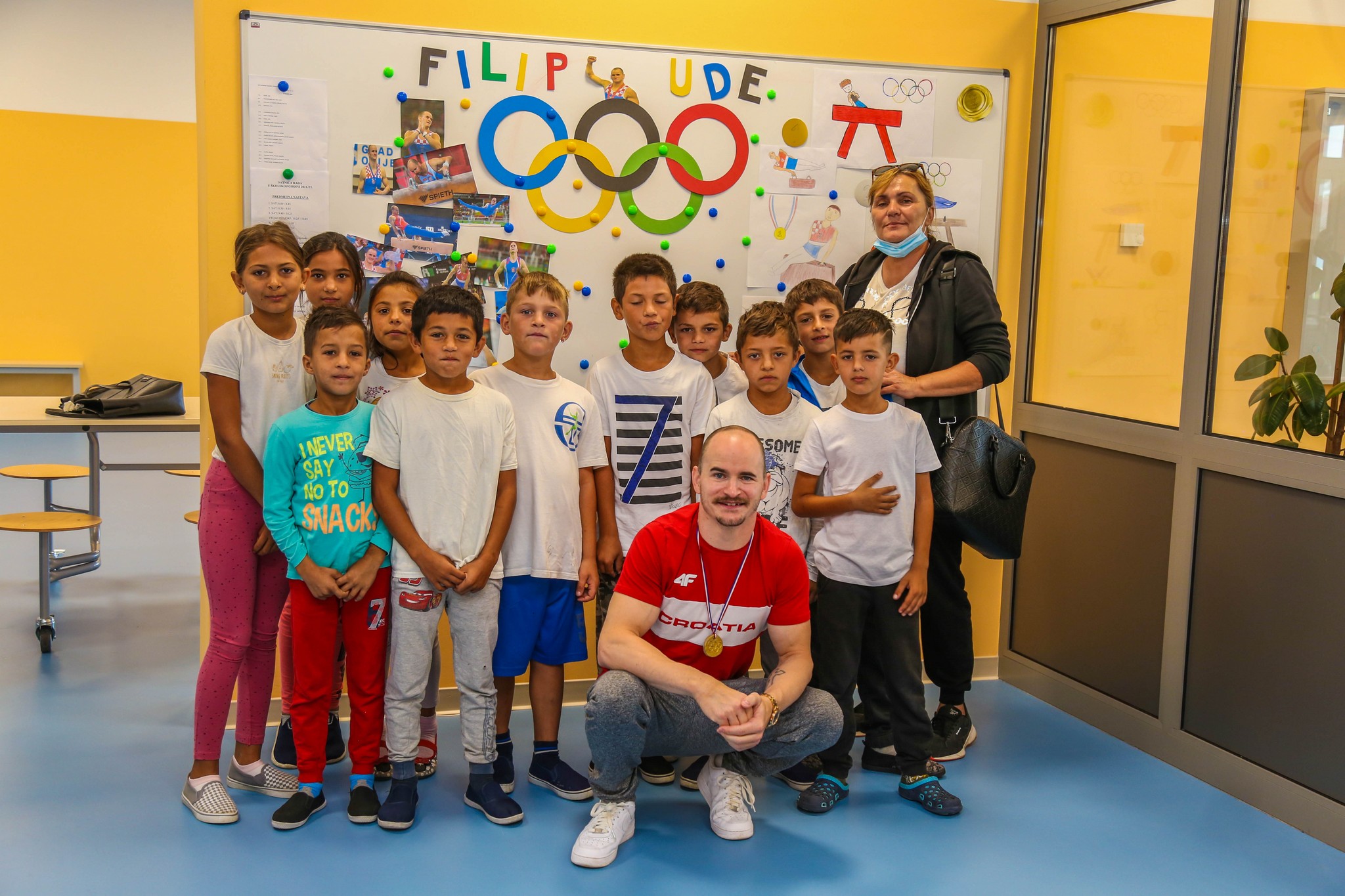 Filip Ude povodom Hrvatskog olimpijskog dana posjetio OŠ Vladimira Nazora Pribislavec