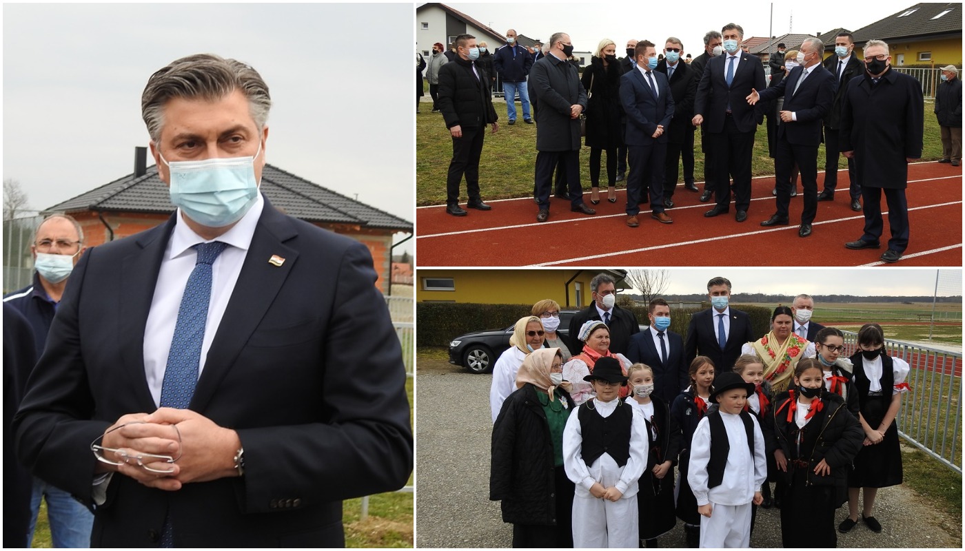 Premijer Plenković obišao školsko-sportska igrališta u Podturnu
