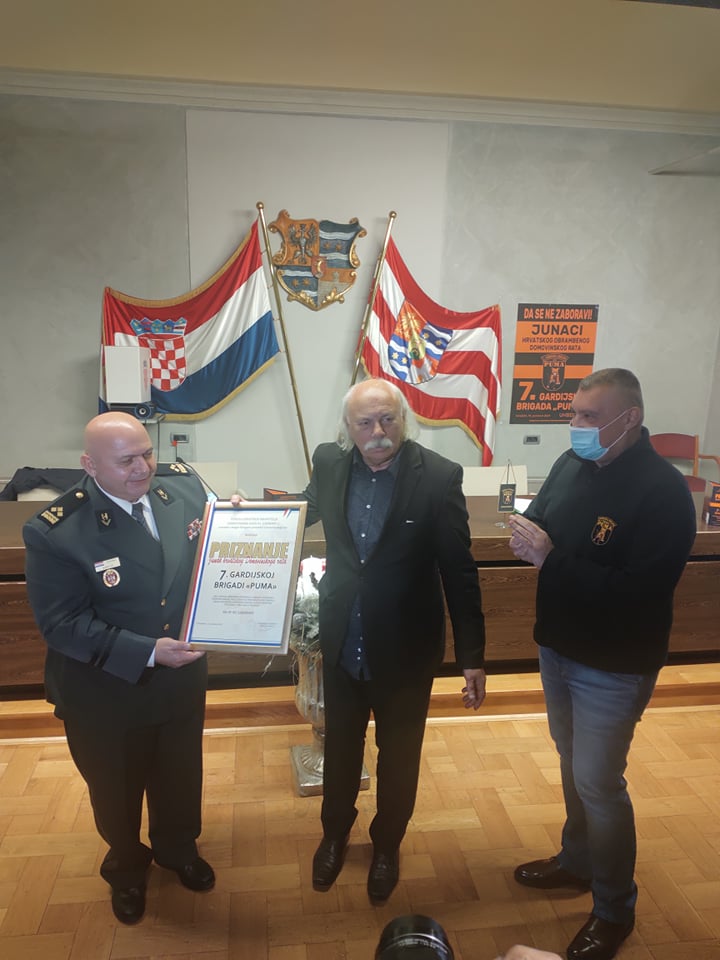Pumama uručeno priznanje ‘Junak Domovinskog rata’