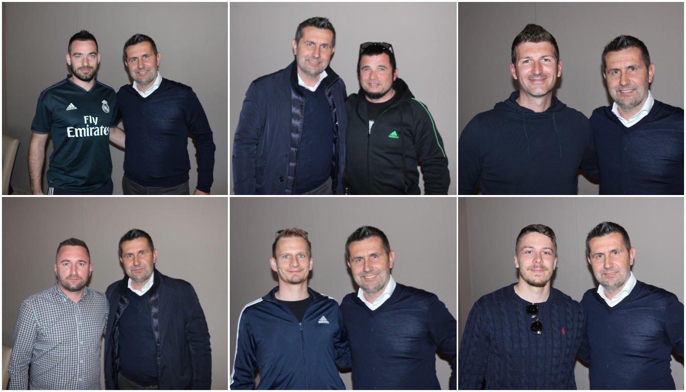 Nenad Bjelica rado je pozirao s međimurskim trenerima