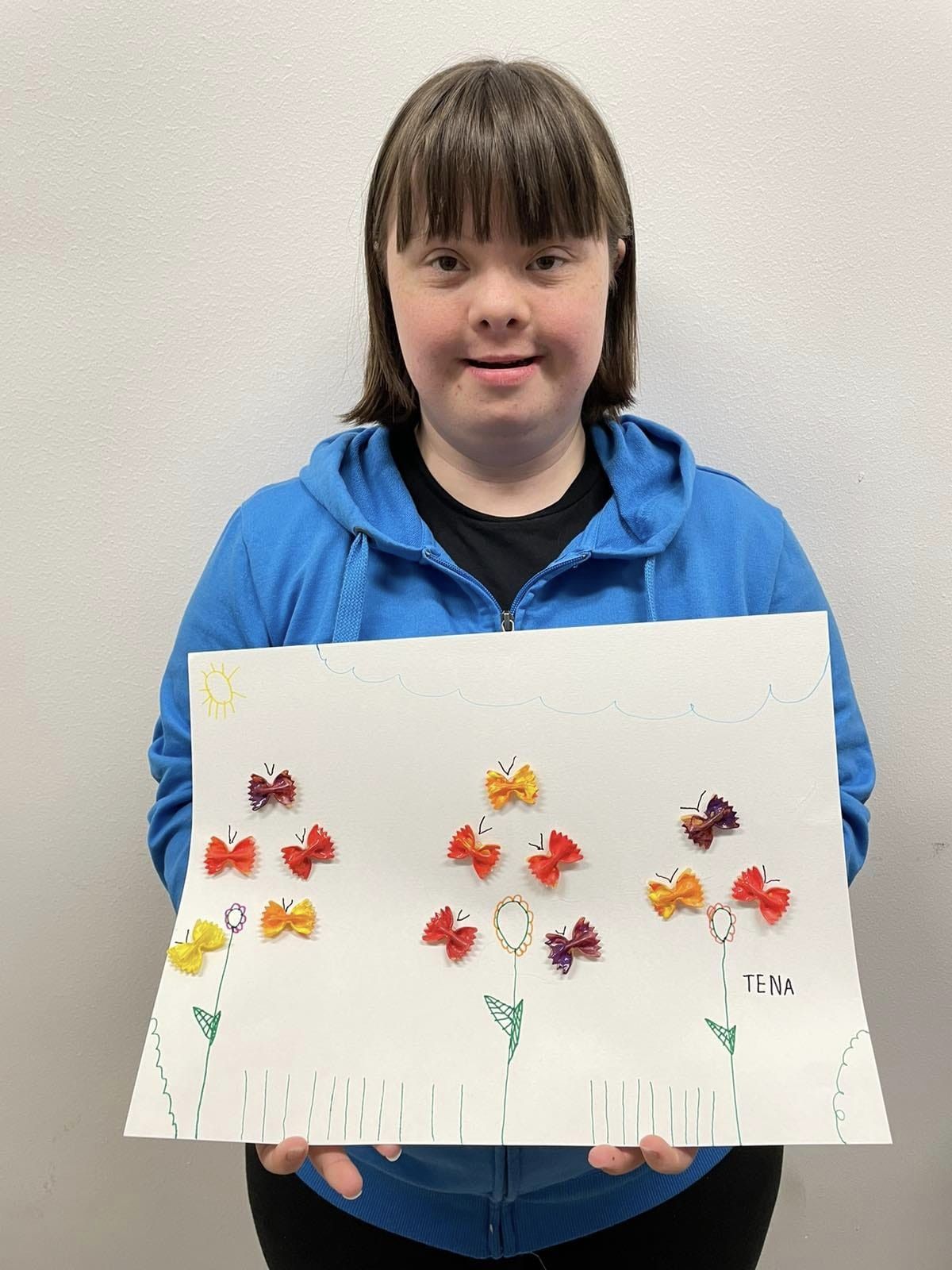 UDRUGA ZA SINDROM DOWN Djeca su na kreativnoj radionici crtala uz pomoć tjestenine