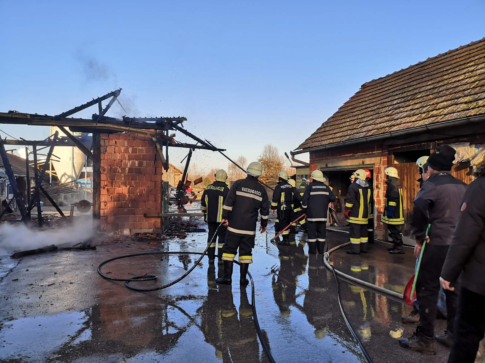 Požar na farmi u Hodošanu