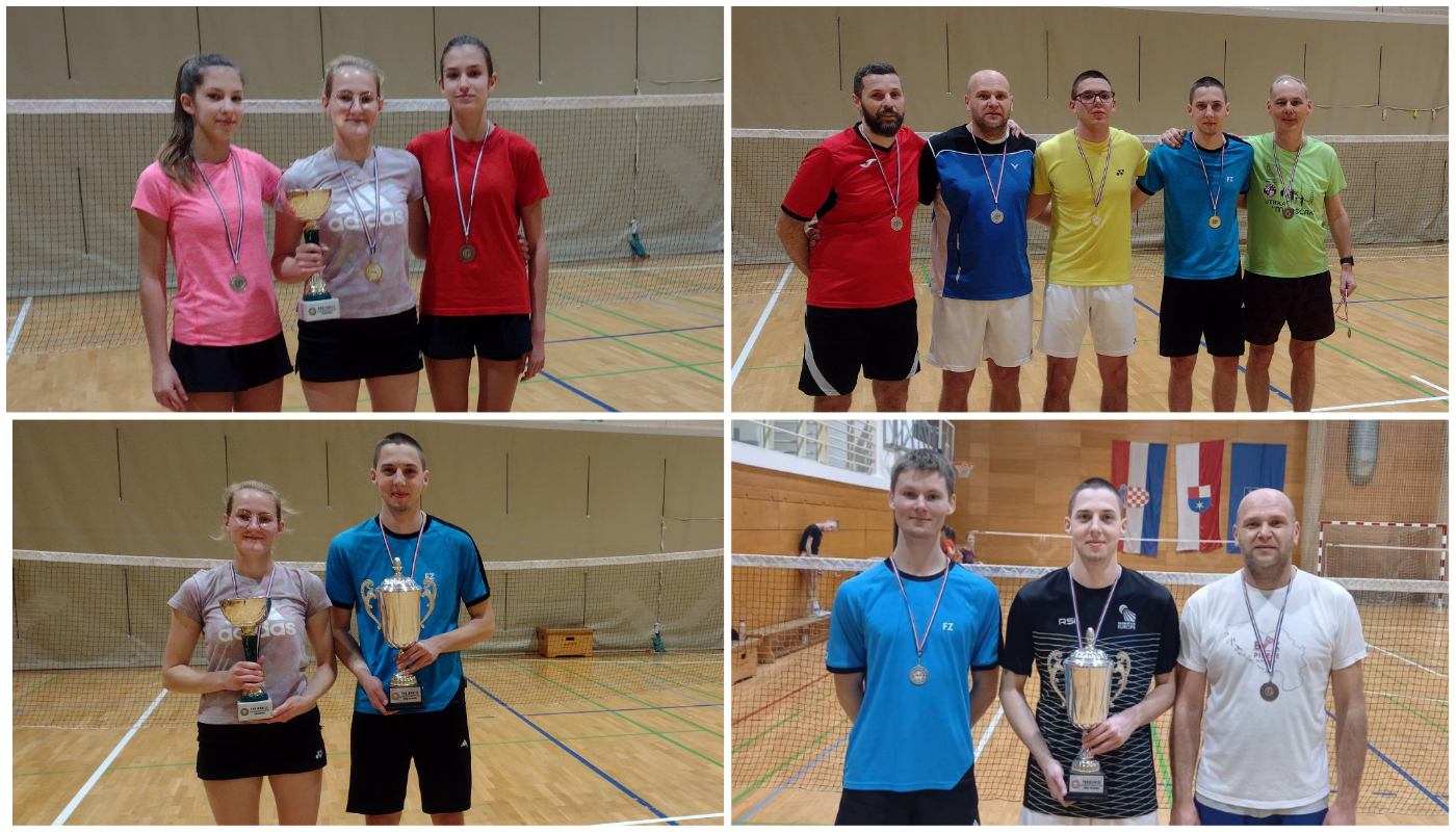 BADMINTON Završena Međimurska badmintonska liga za seniore: Pobjednici Laura Horvat i Luka Grubić