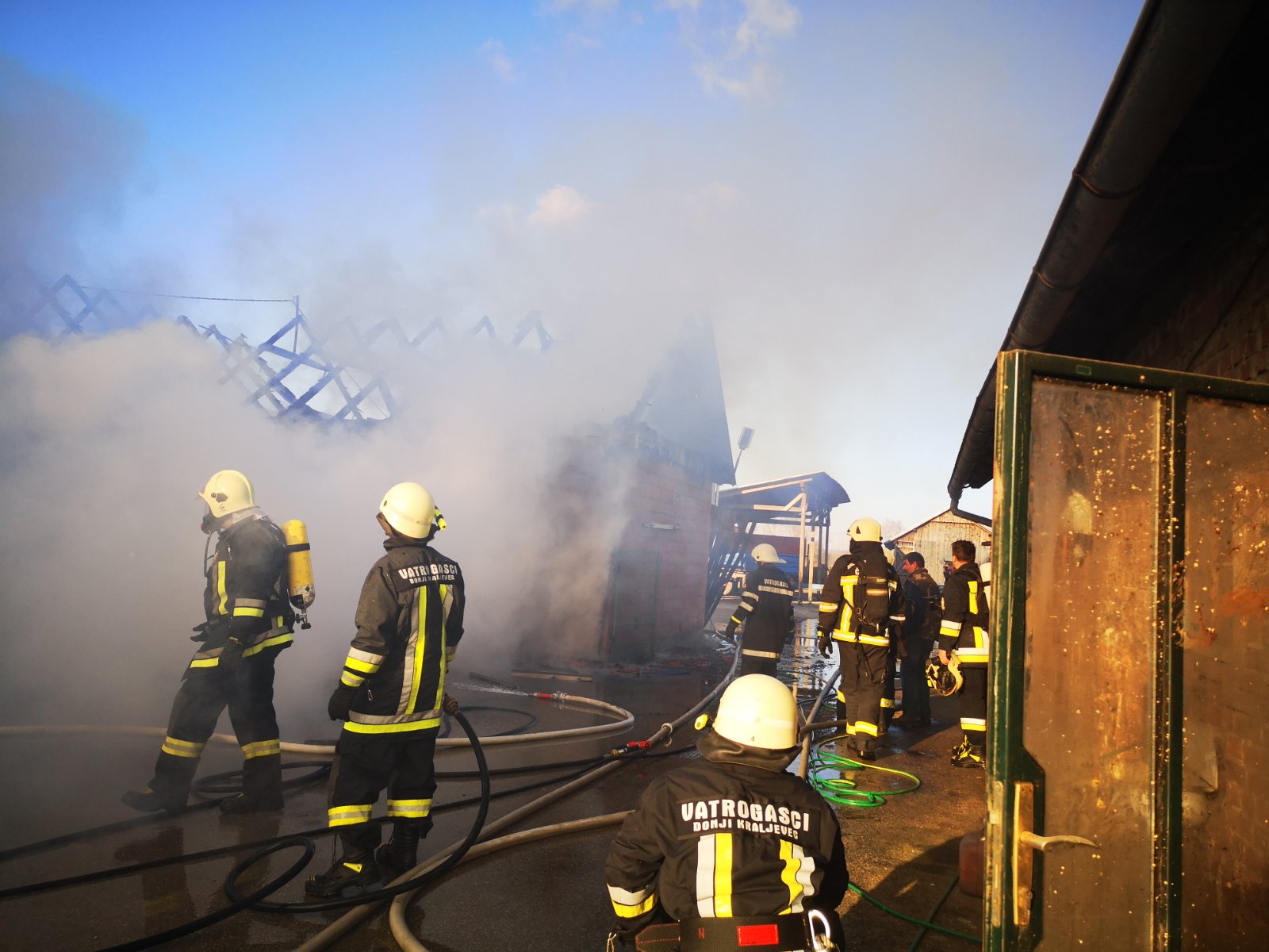 Požar na farmi u Hodošanu