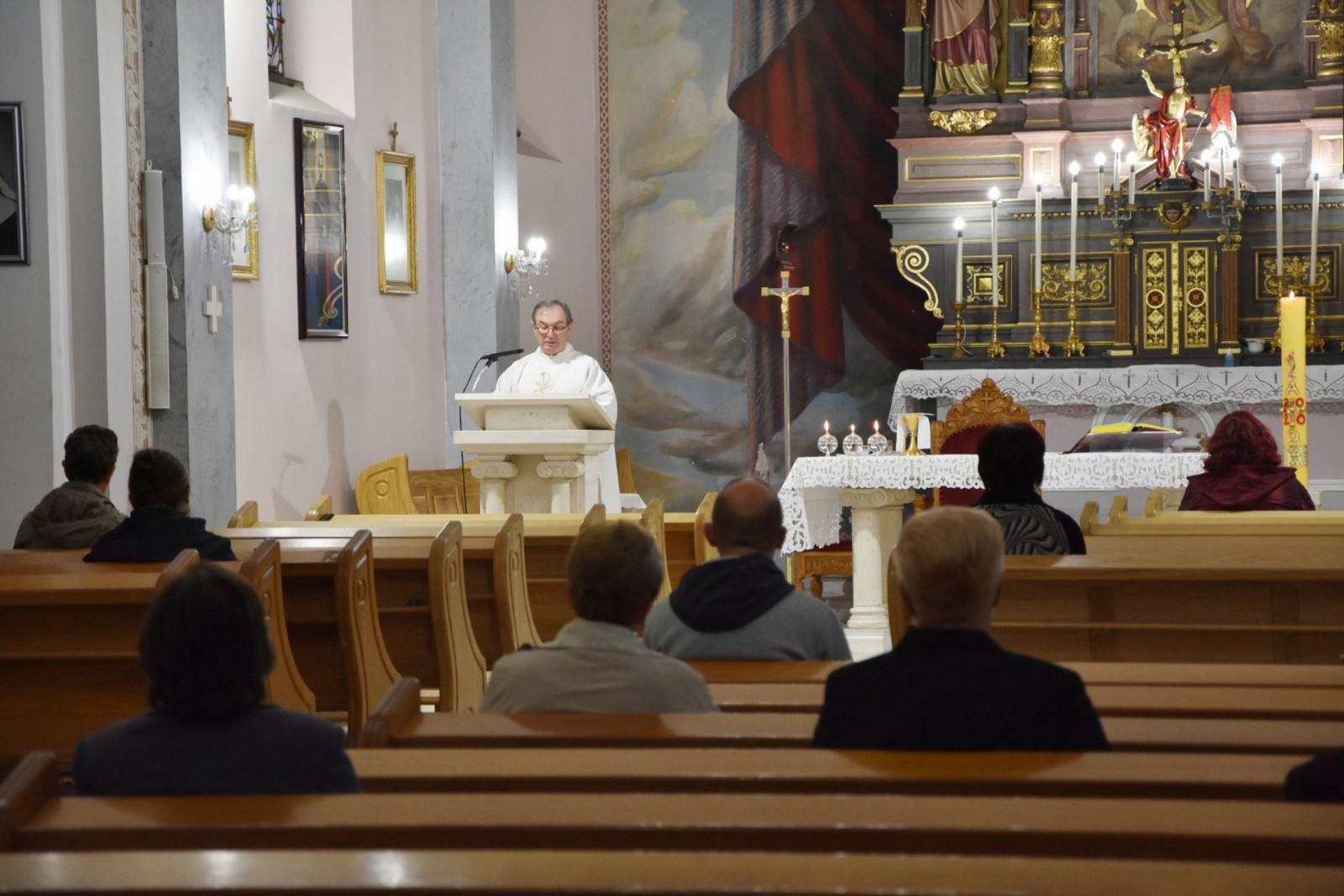 FOTO Prva nedjelja s vjernicima na misi u Međimurju: Distanca od 2 metra, dezinfekcija…