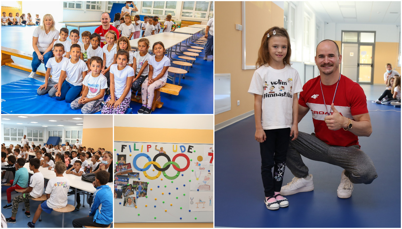Filip Ude povodom Hrvatskog olimpijskog dana posjetio OŠ Vladimira Nazora Pribislavec