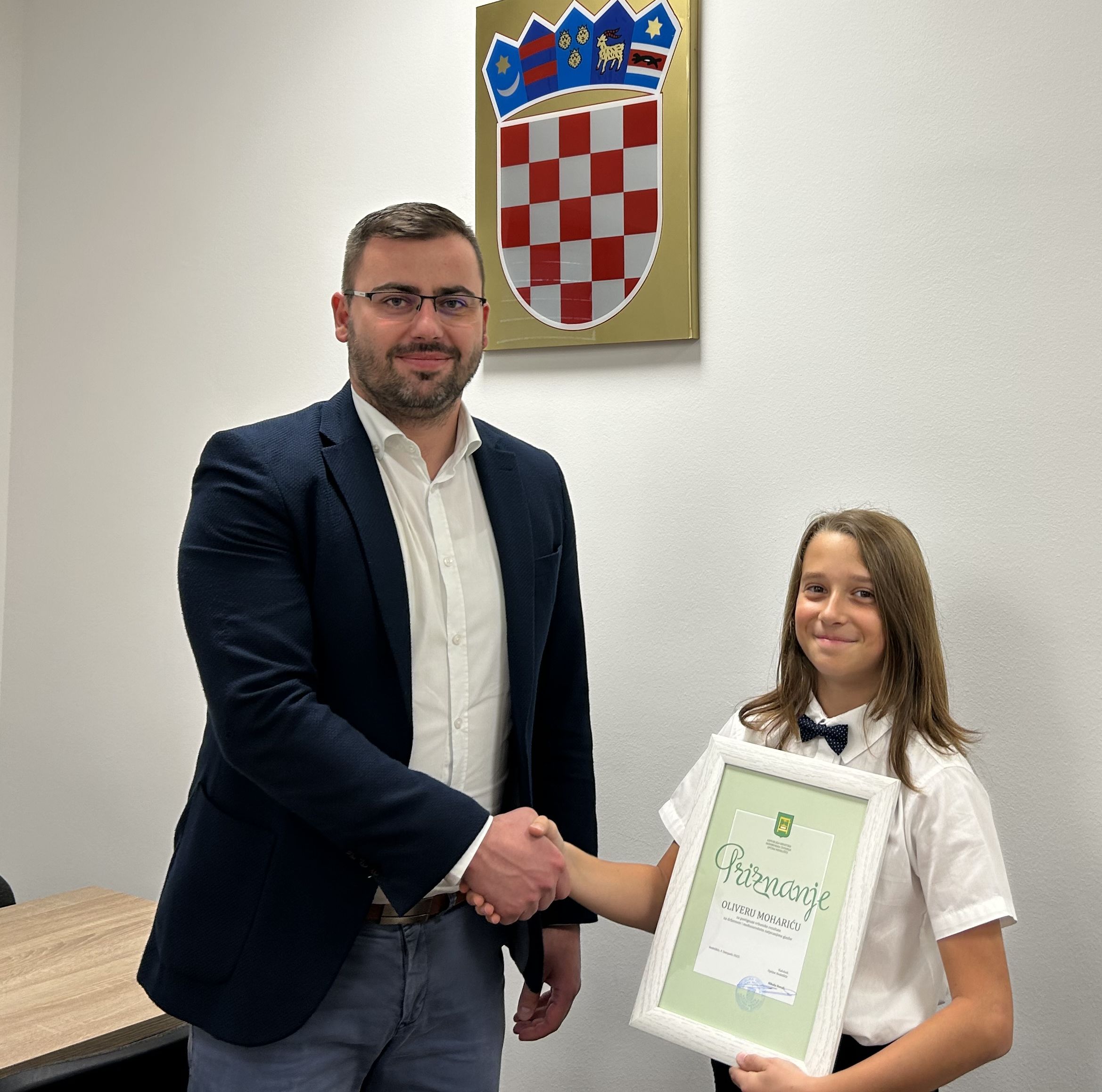 Nedelišće: Prijem za za Olivera Moharića