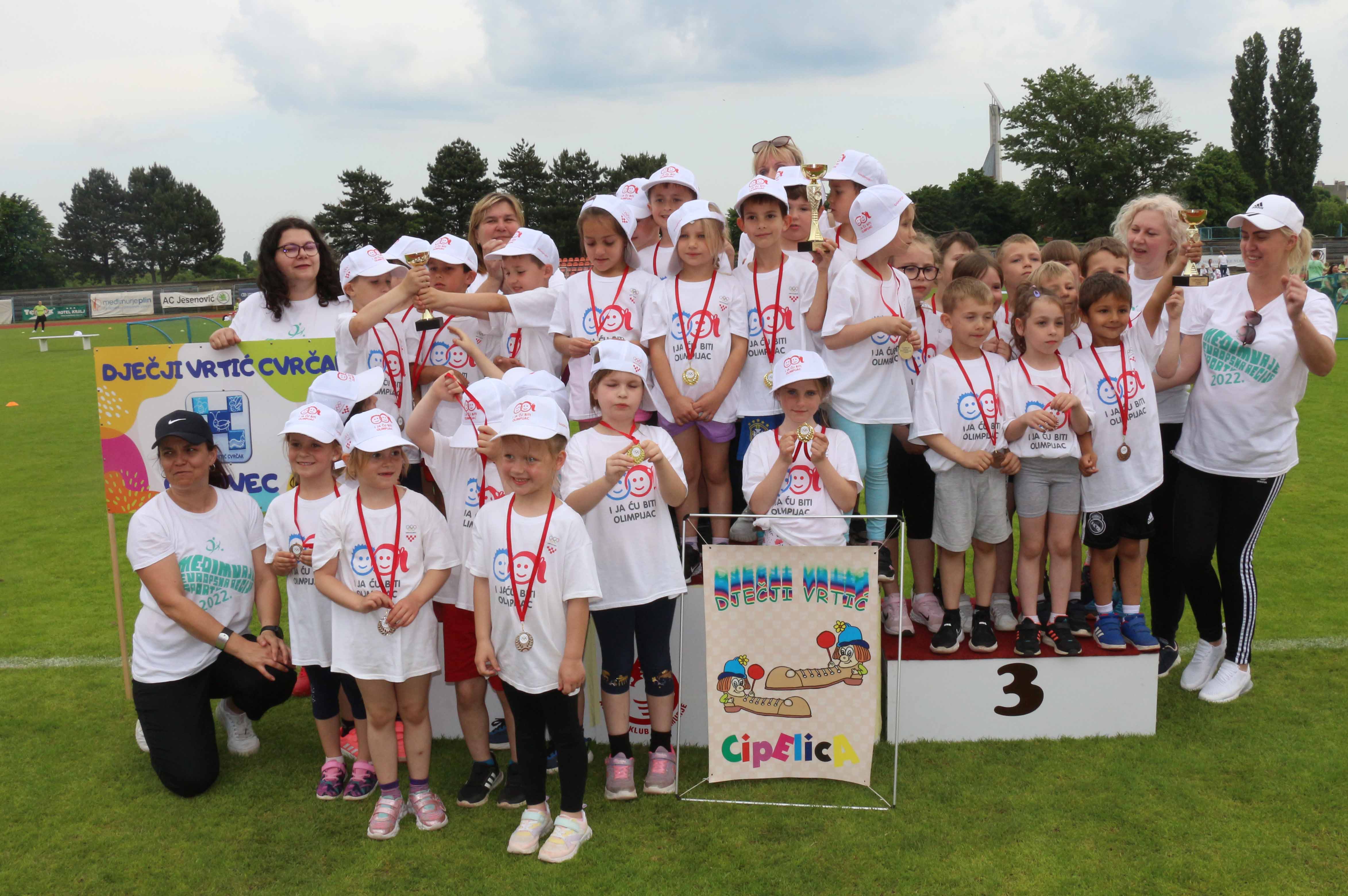 ONI SU NAJBOLJI U Čakovcu održan Olimpijski festival dječjih vrtića Međimurske županije