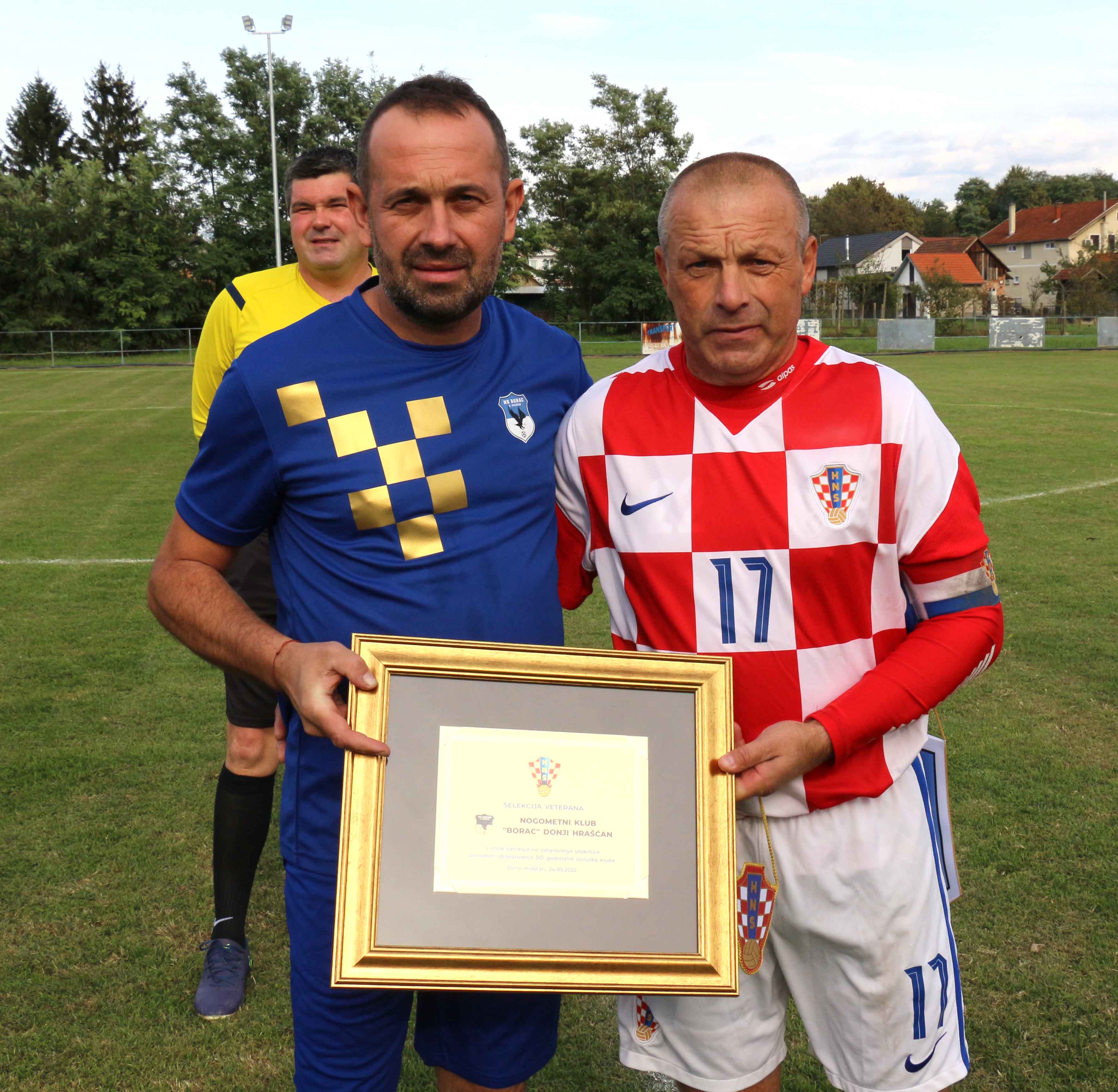 Borac u Donjem Hrašćanu ugostio veterane Hrvatskog nogometnog saveza