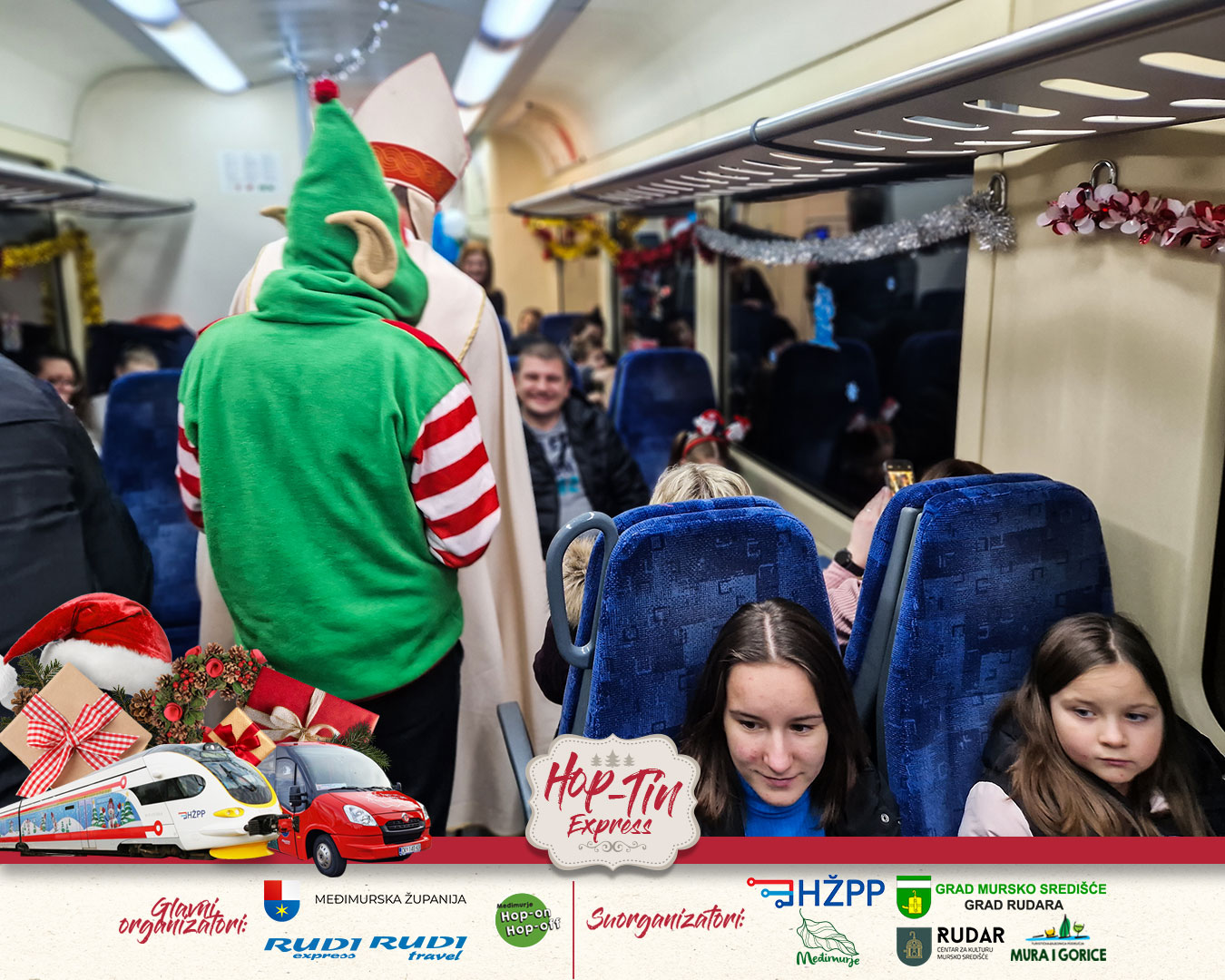 Izlet božićnim vlakom za mališane i pratnju