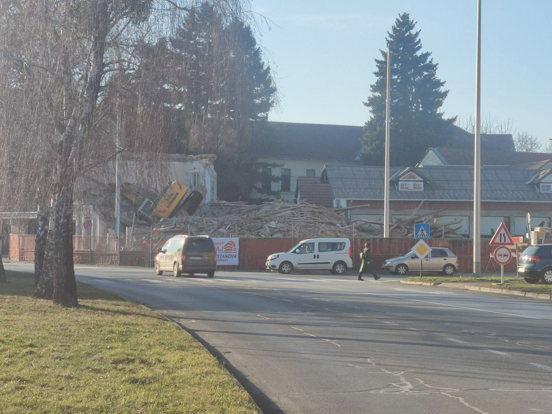 Prevrtanje bagera u Čakovcu