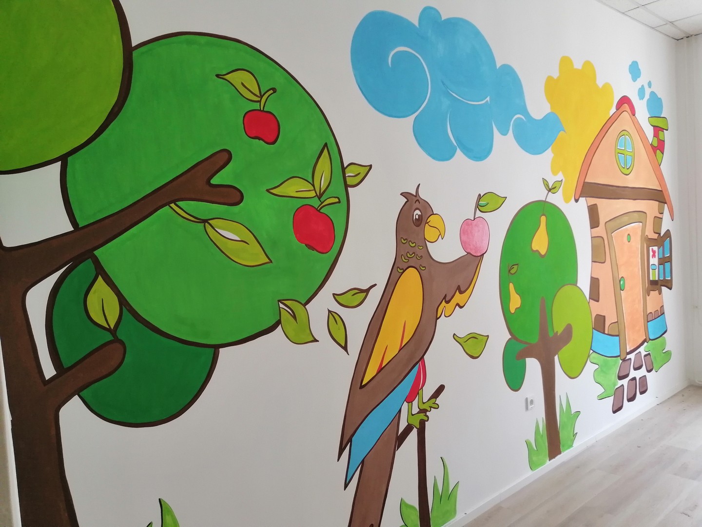 Pismoslikari Gospodarske škole Čakovec oslikavaju zidove Obiteljskog centra