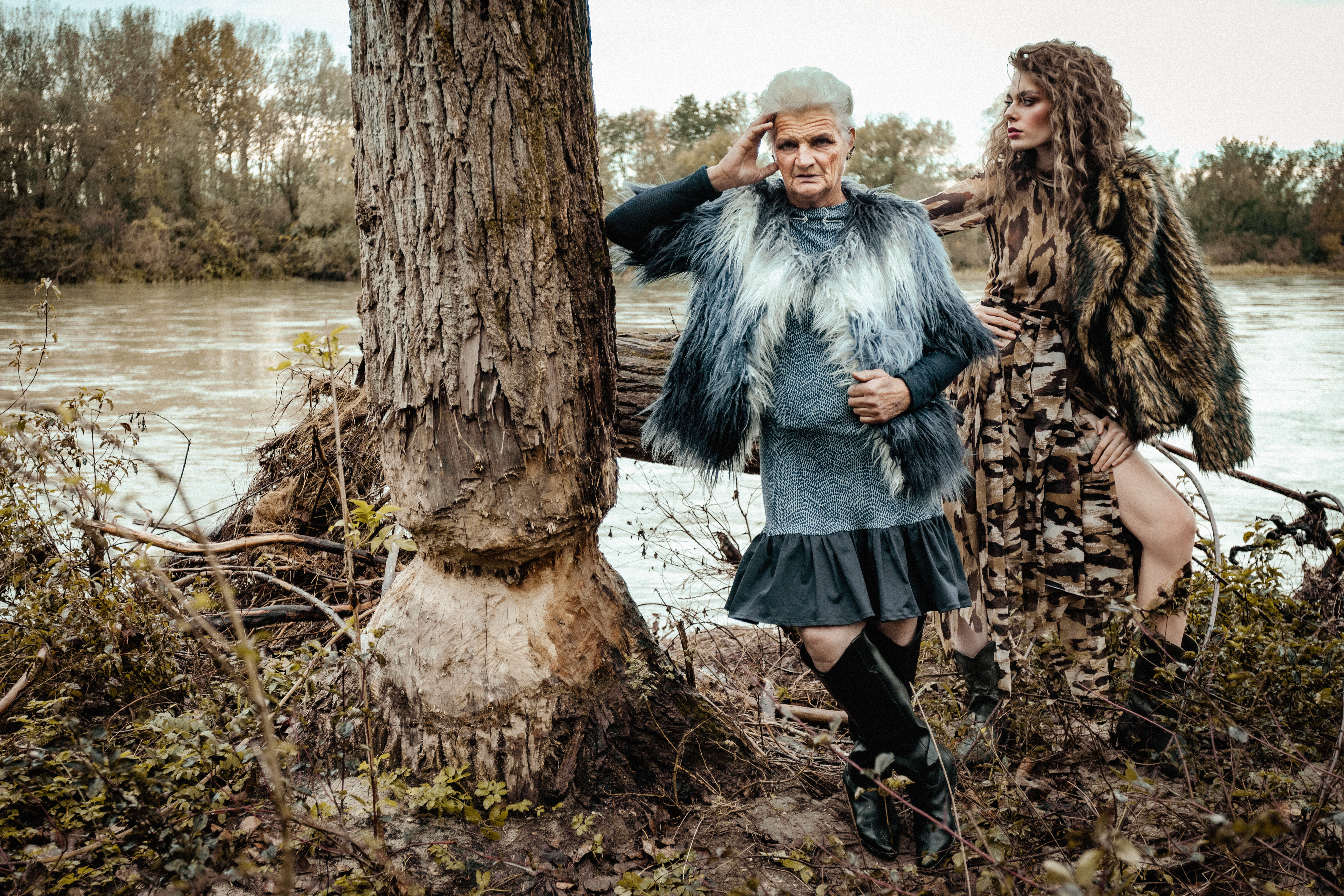 JASMINA ARNAUTOVIĆ I GORAN ČIŽMEŠIJA Netaknute prirodne lokacije uz Dravu i Muru savršeno su se uklopile u kulisu kolekcije