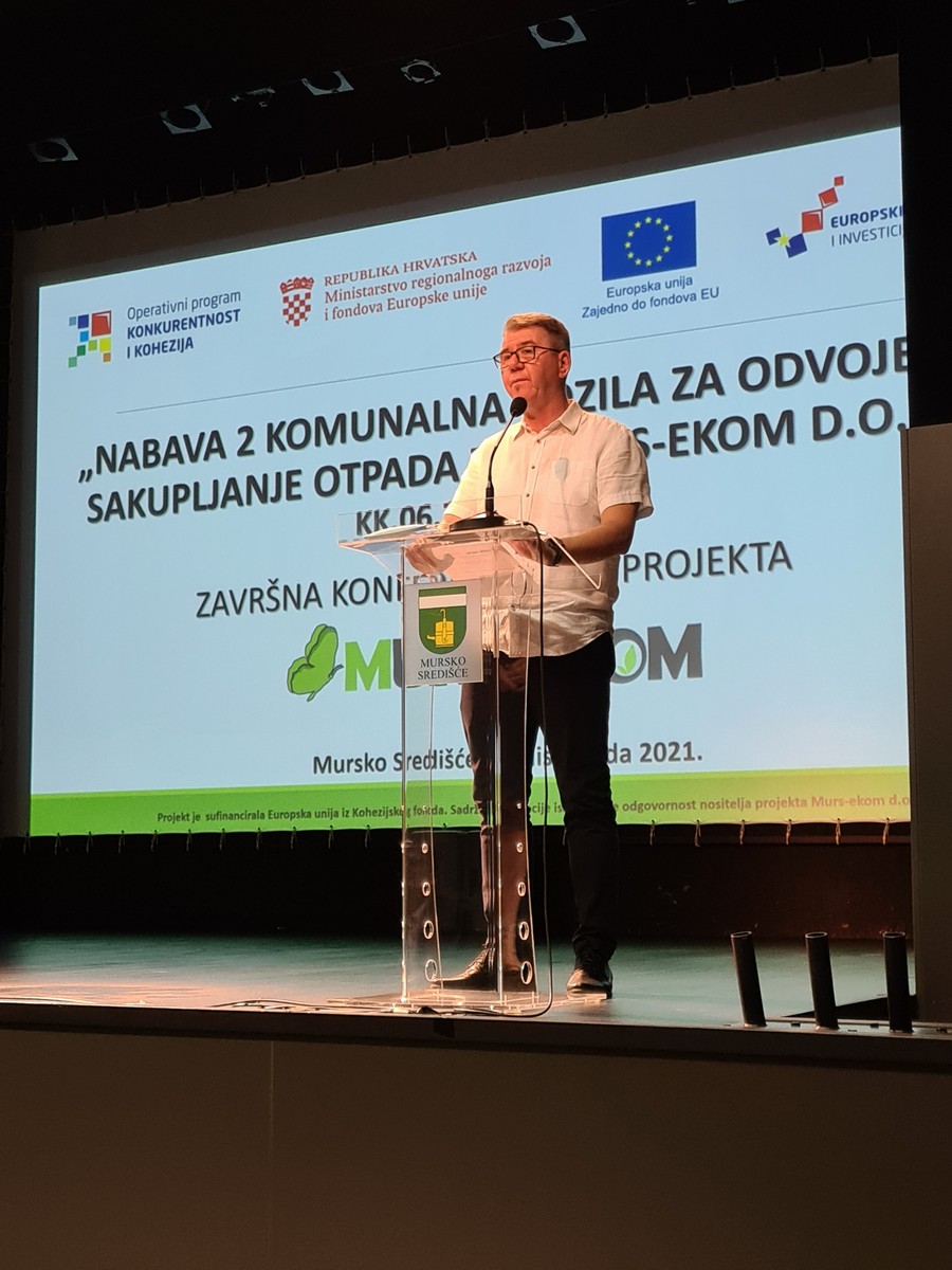 FOTO Završna konferencija projekta ‘Nabava 2 komunalna vozila za odvojeno sakupljanje otpada za MURS-EKOM d.o.o.’