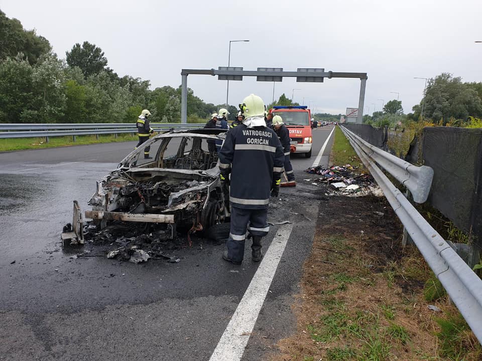 Požar auta DVD Goričan