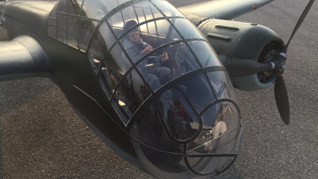 Njemački bombarder iz Drugog svjetskog rata na nebu iznad Čakovca