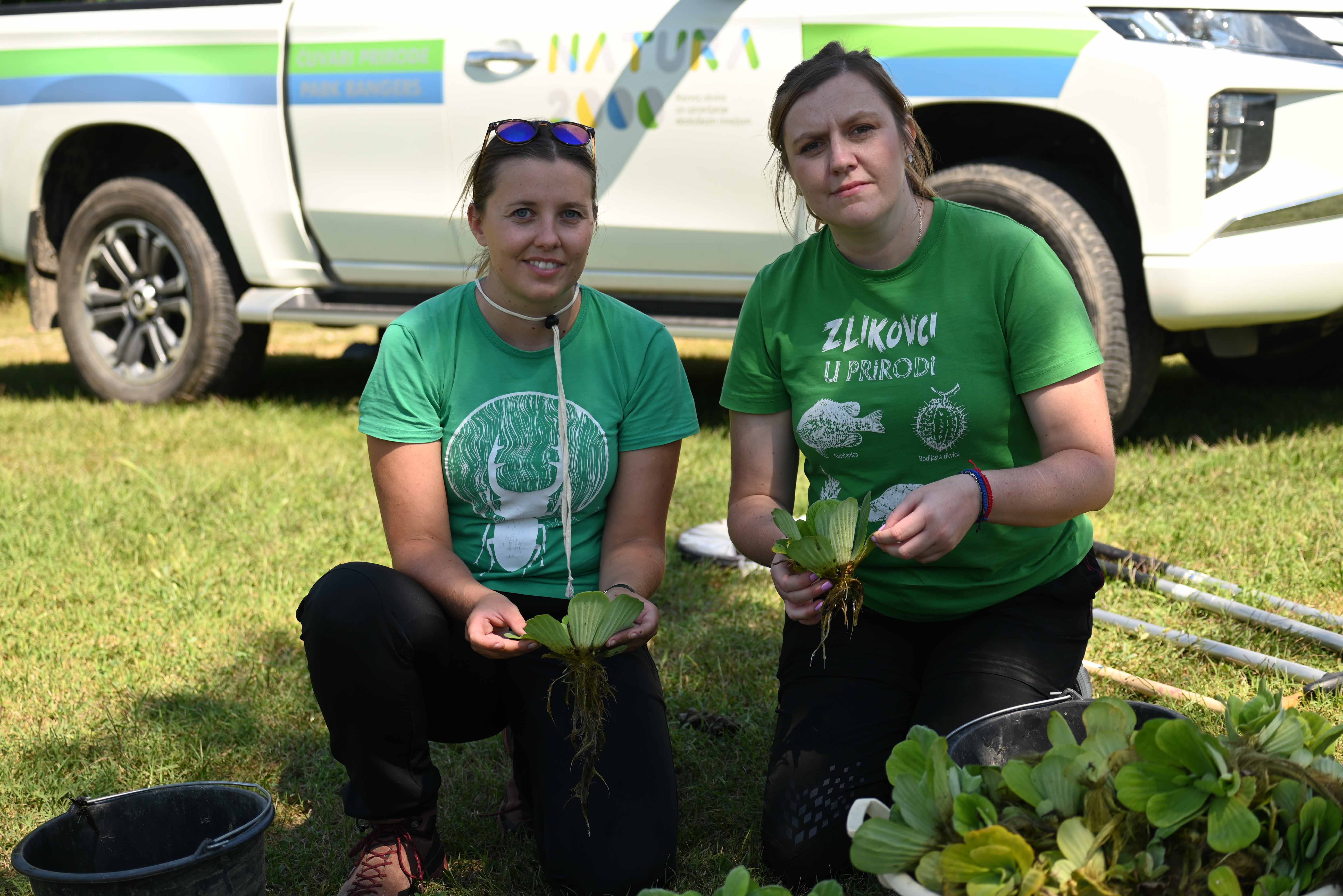 Sara Srša i Ivana Rojko organizirale su akciju uklanjanja vodene salate
