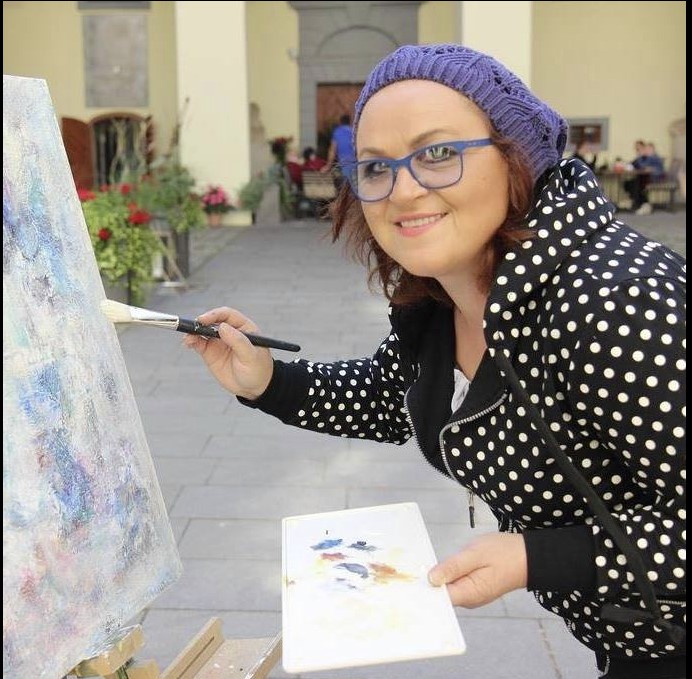 Jednodnevna izložba slika na otvorenom slikarice Lidije Jelene Jurčec iz Čehovca