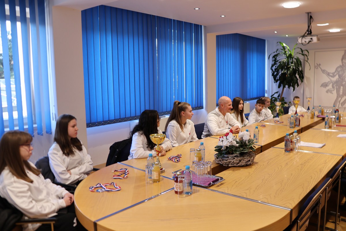 Članovi Karate centra Šenkovec na prijemu u Međimurskoj županiji