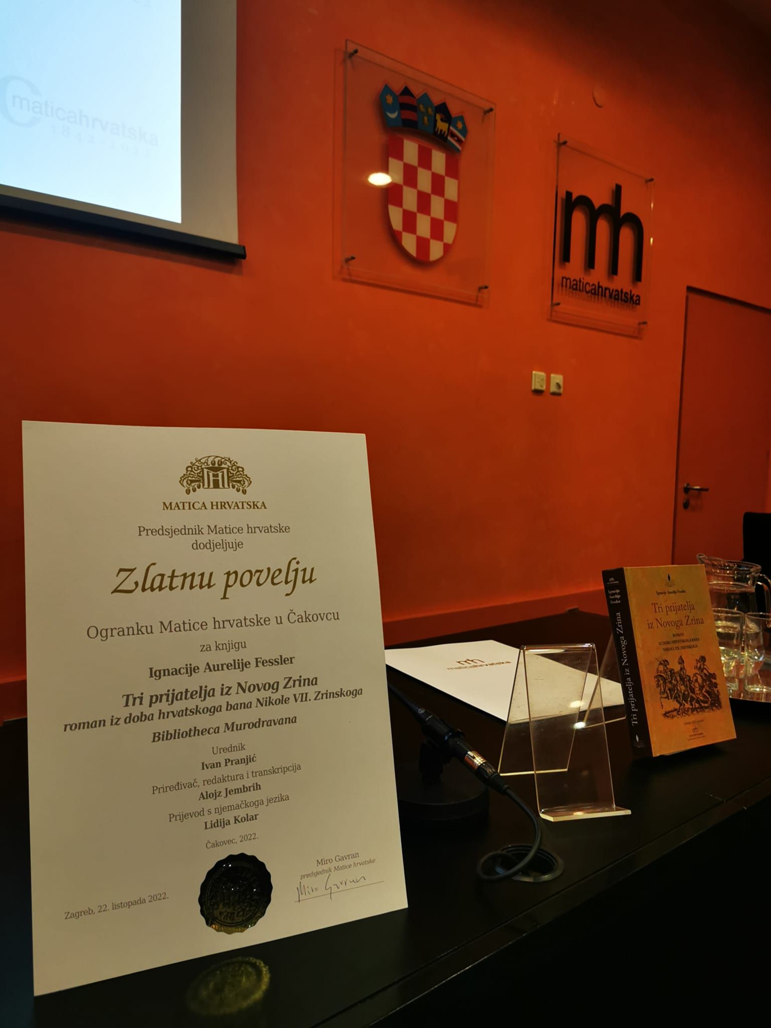 Ogranak Matice hrvatske Čakovec u Zagrebu