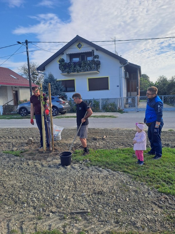 DONJI MIHALJEVEC Mještani ujedinjeni u sadnji drveća i bojanju igrala