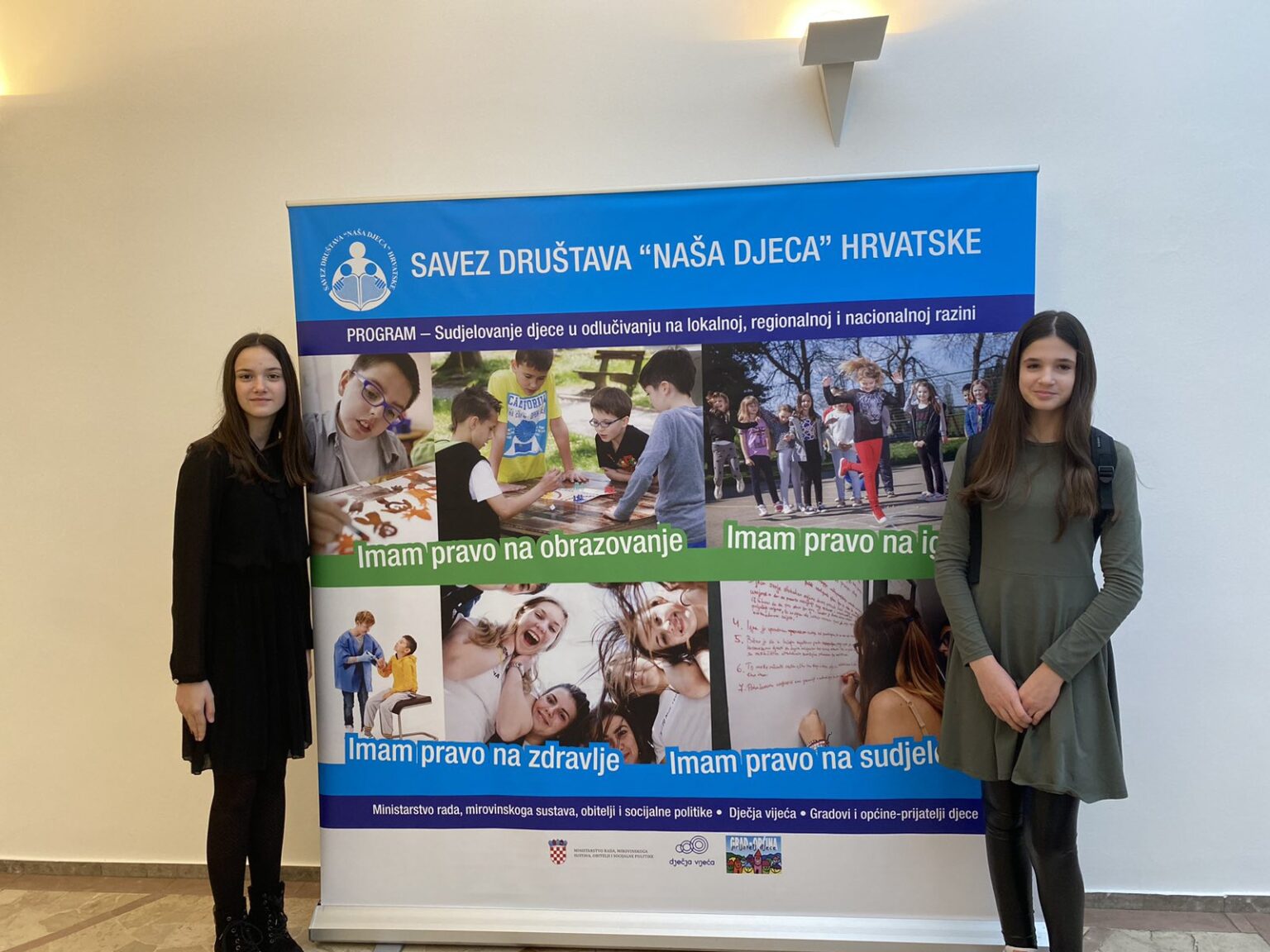 DJEČJE FORUMAŠICE Nola Grošević i Marta Lisjak u Hrvatskom saboru održale govor o mentalnom zdravlju