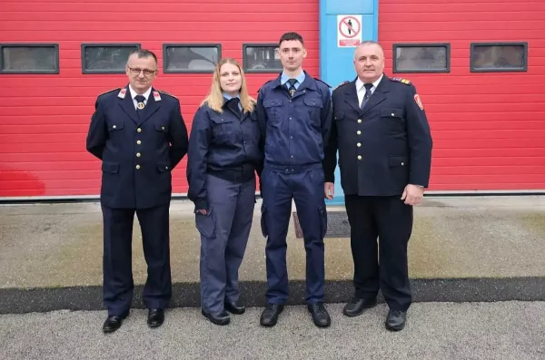 Članovi DVD-a Sveta Marija postali vatrogasni časnici: čestitke Ivi Kedmenec i Dominiku Šulju!