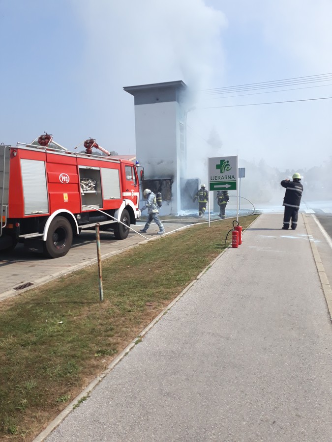 Požar trafostanice u Maloj Subotici