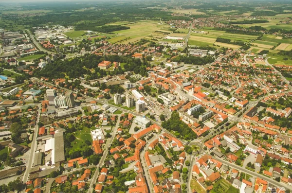 Grad Čakovec iz zraka